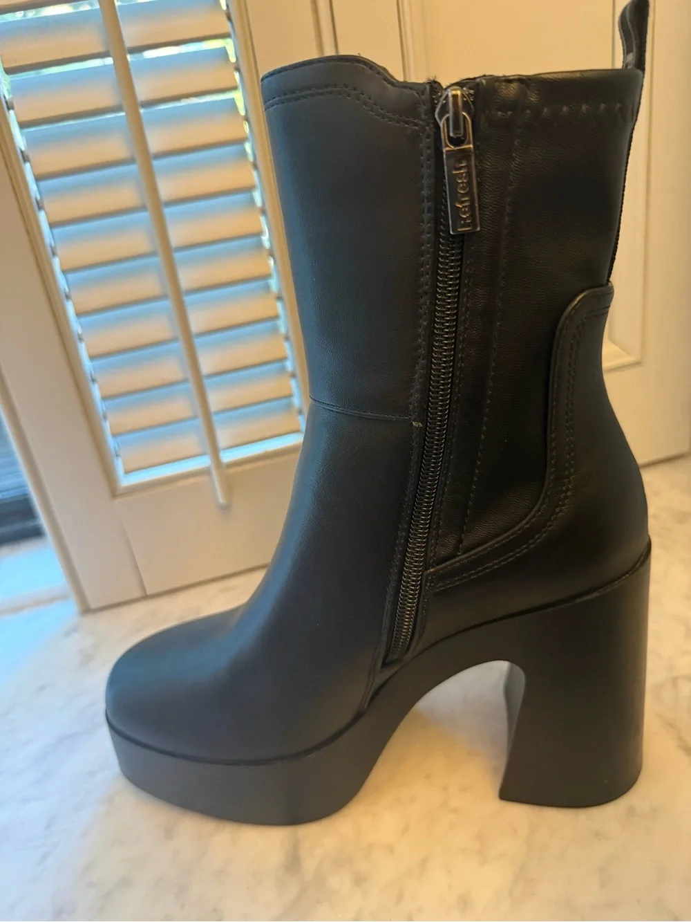 XTI Black Platform Boots
